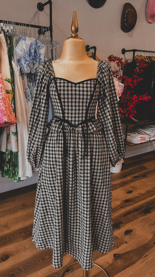 The Avalie Dress- Gingham Print