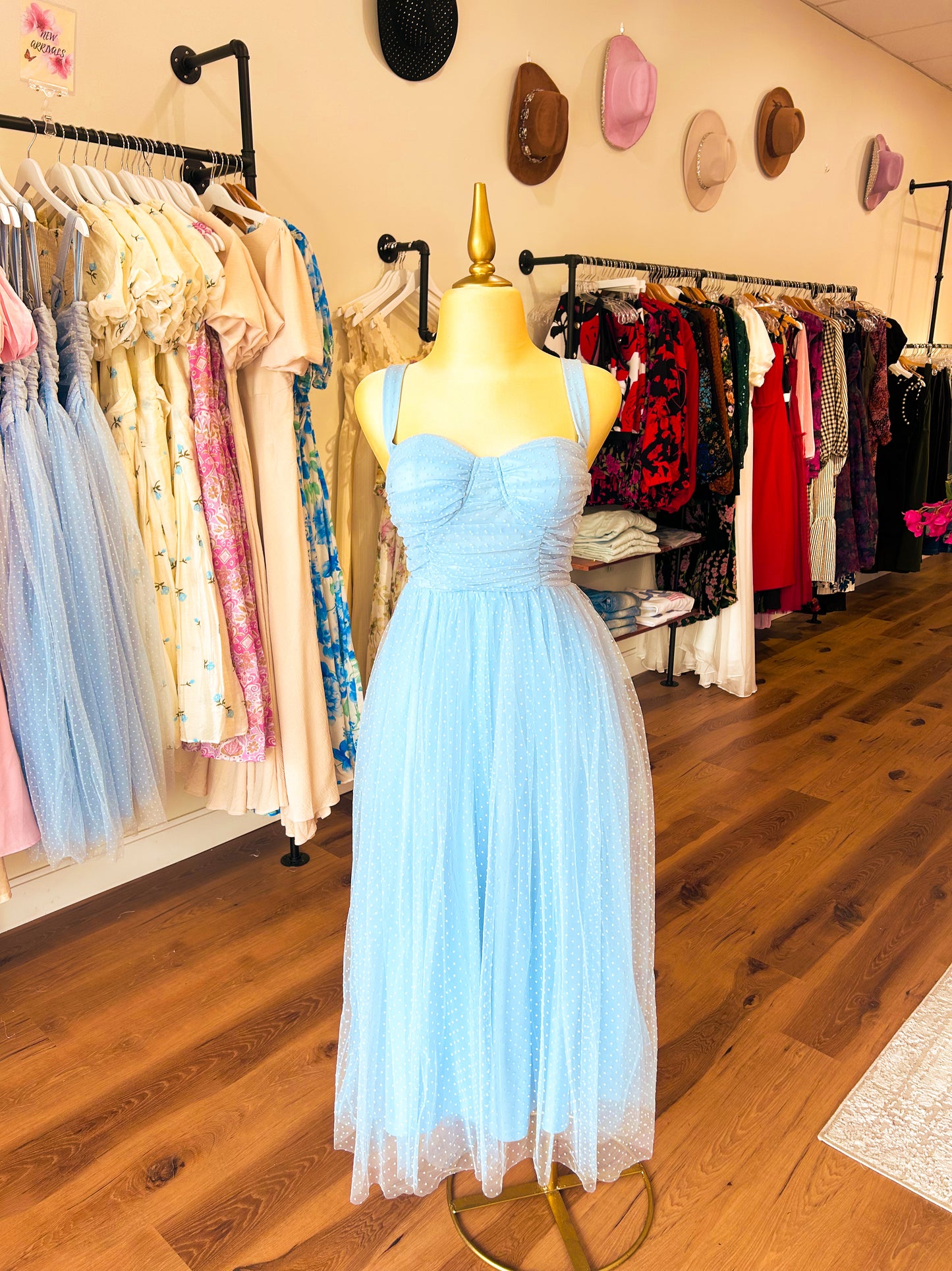 The Lucy Blue Tulle Maxi Dress