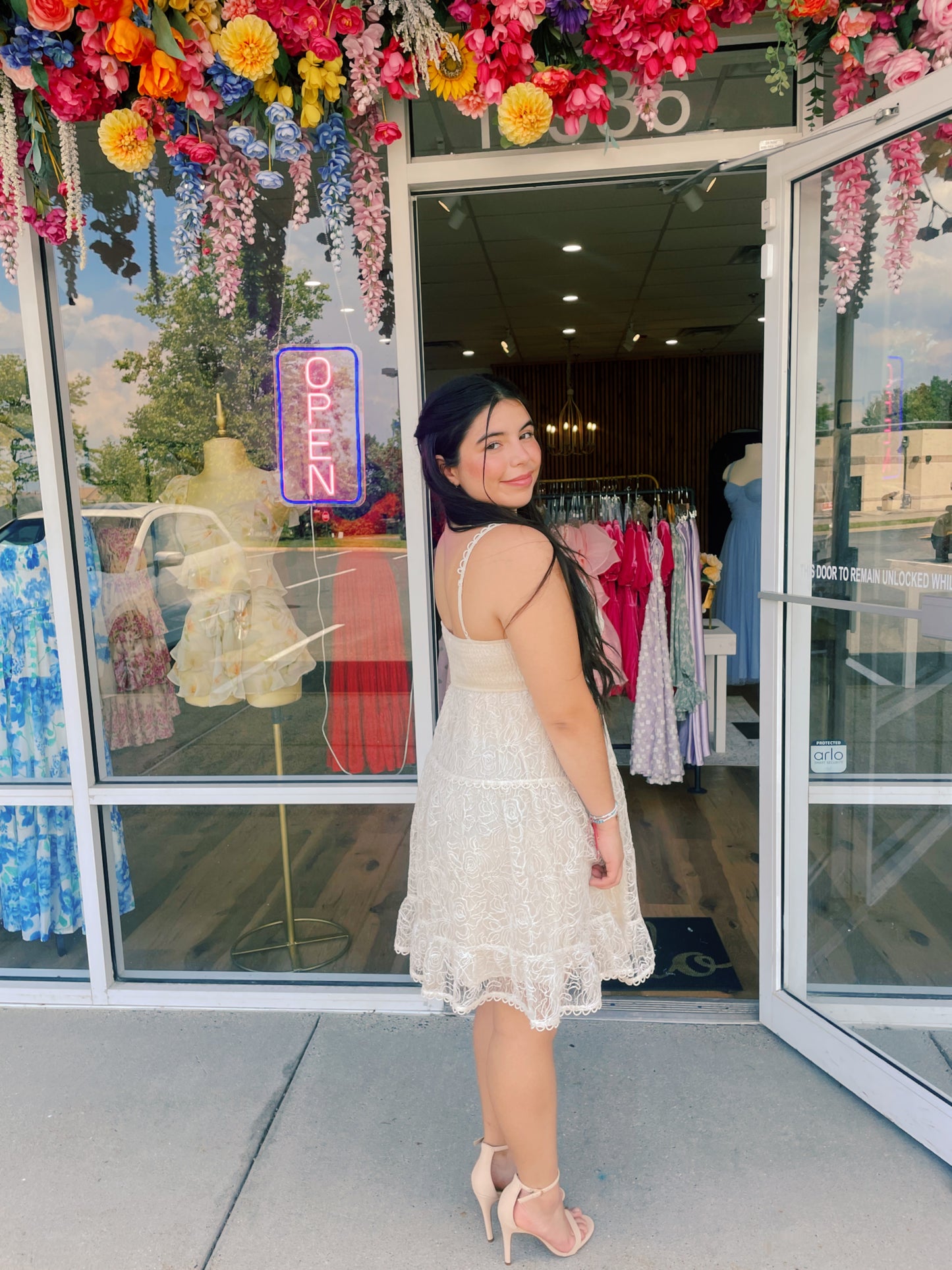 The Ivory Rose Lace Dress