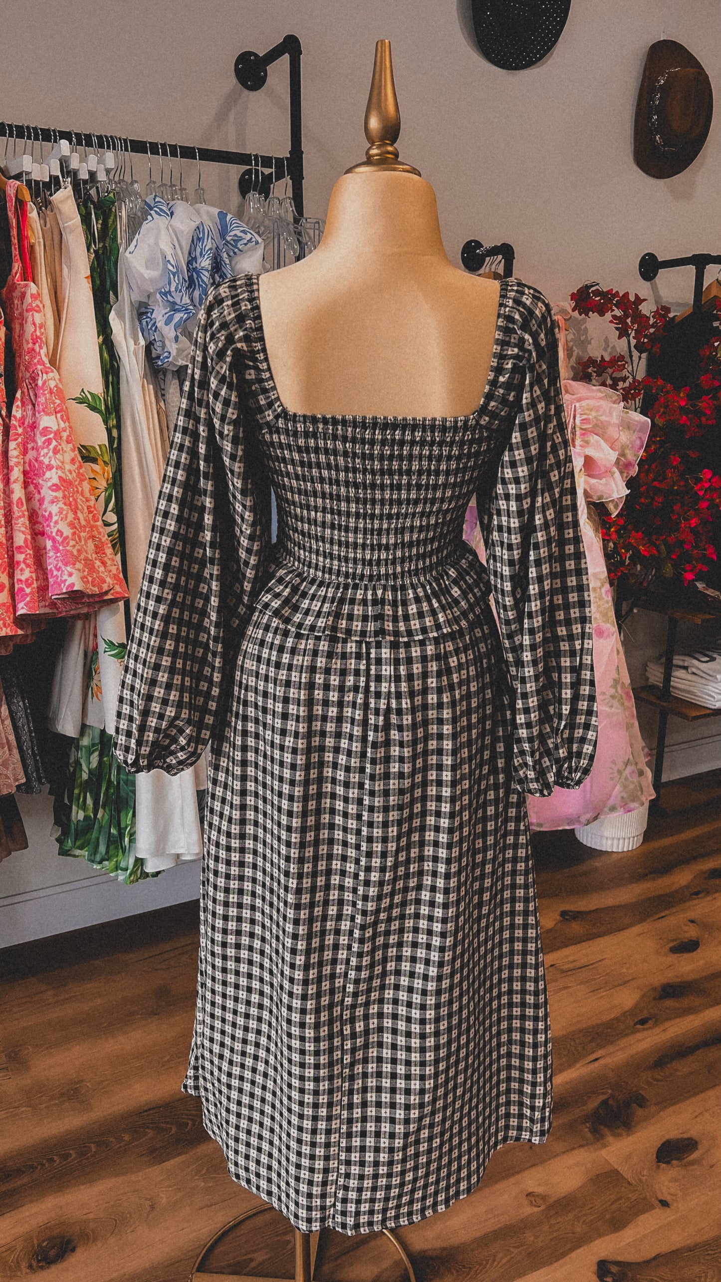 The Avalie Dress- Gingham Print
