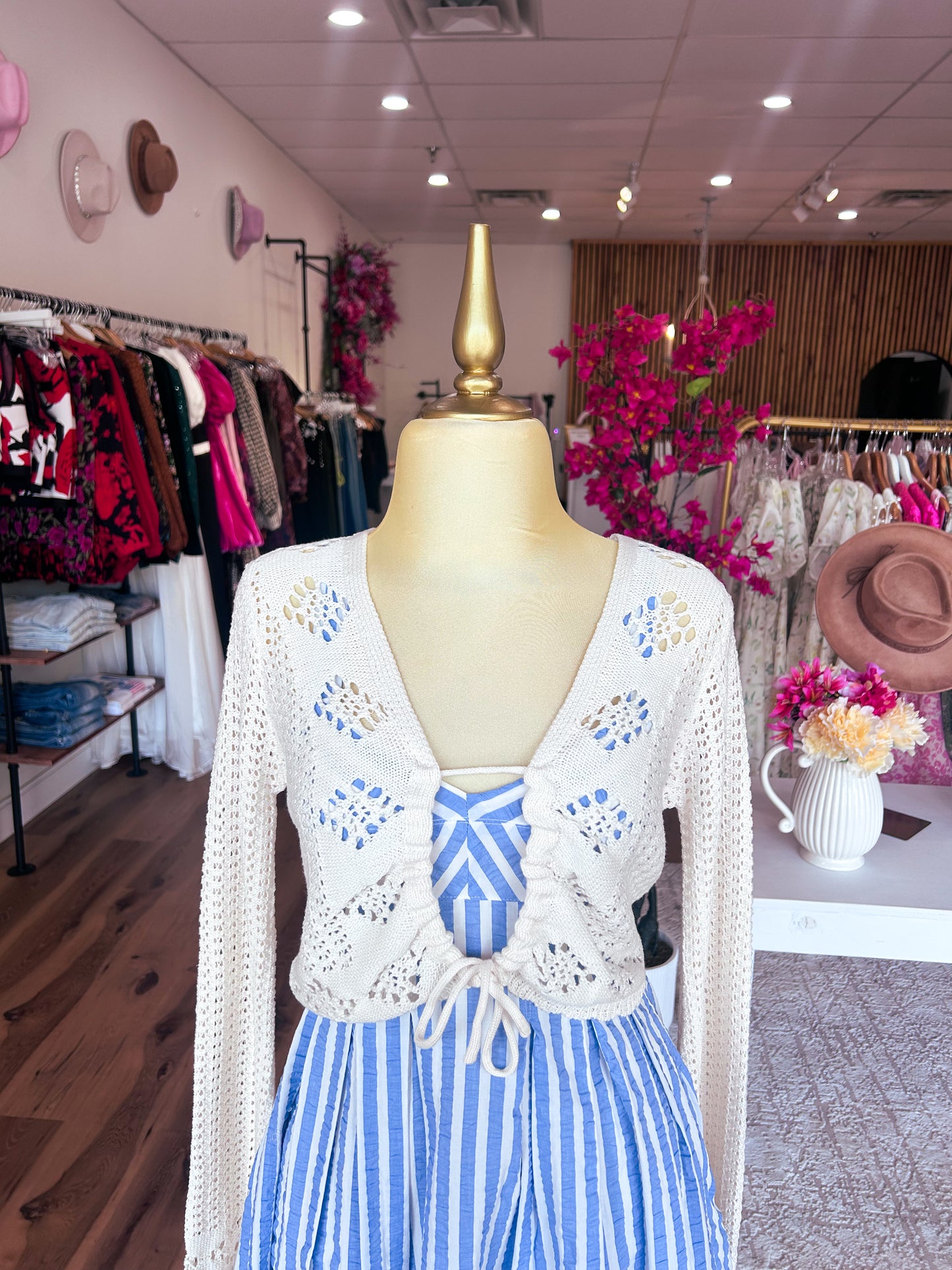 Bella’s Cropped Knit Cardigan