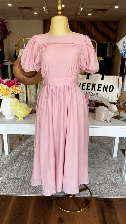 Lady in Pink Dress