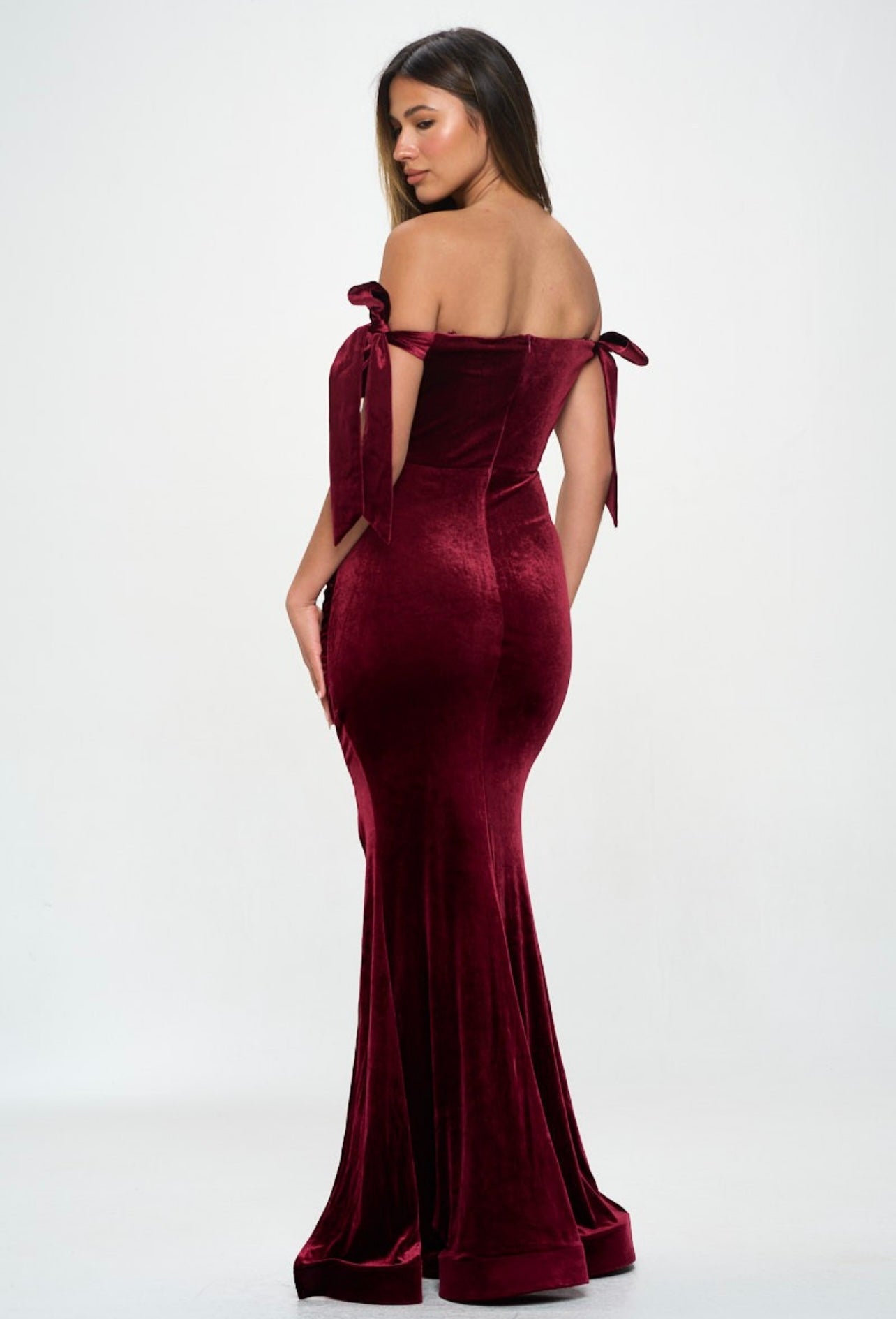 Ruby Red Velvet Dress