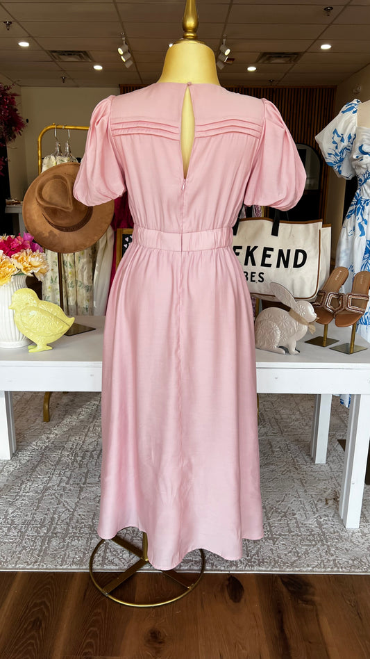 Lady in Pink Dress