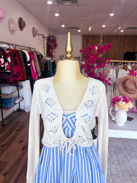 Bella’s Cropped Knit Cardigan