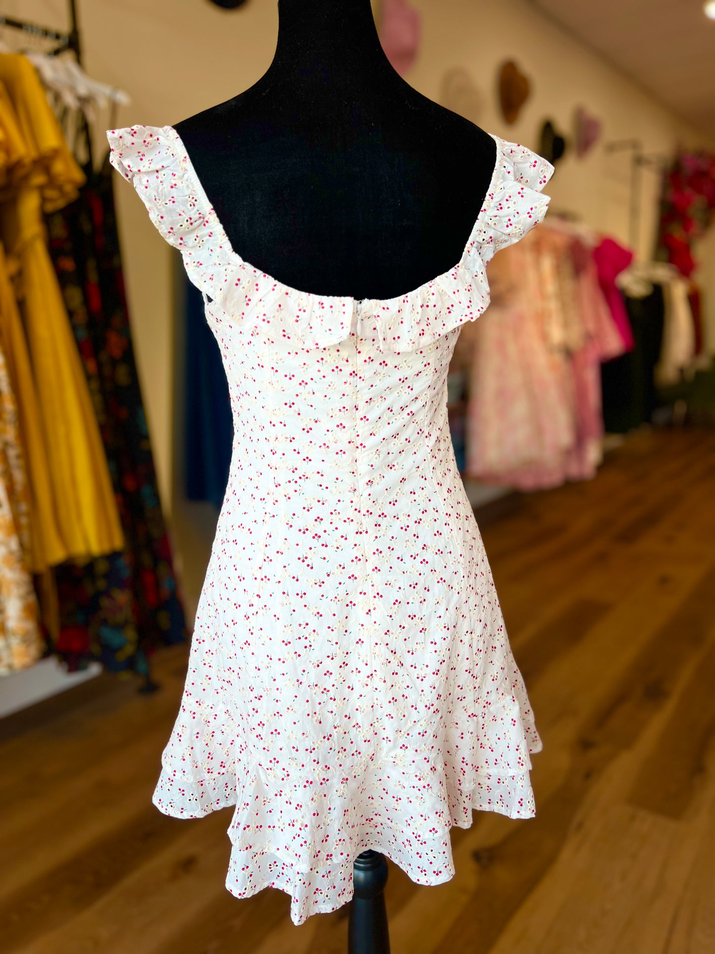 Sweet Cherry Print Dress