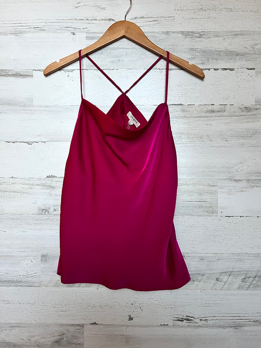 Magenta Satin Strap Top